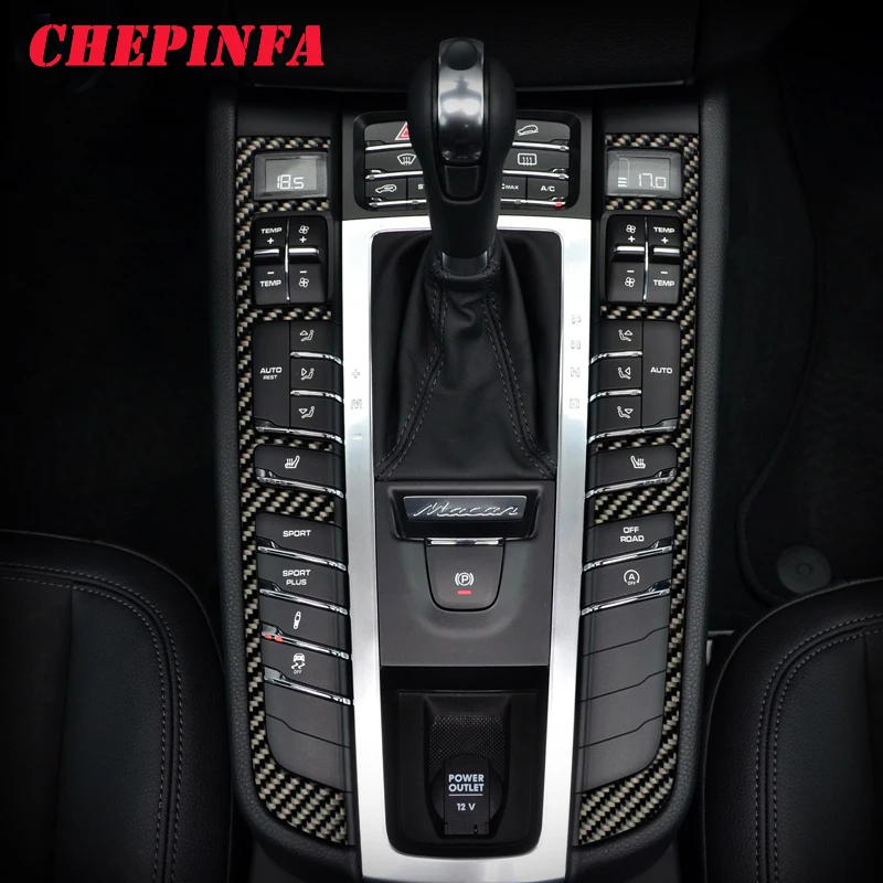 

CHEPINFA, кнопки с функцией Центрального управления для автомобильного интерьера, декоративная наклейка для рамы, отделка для Porsche Panamera