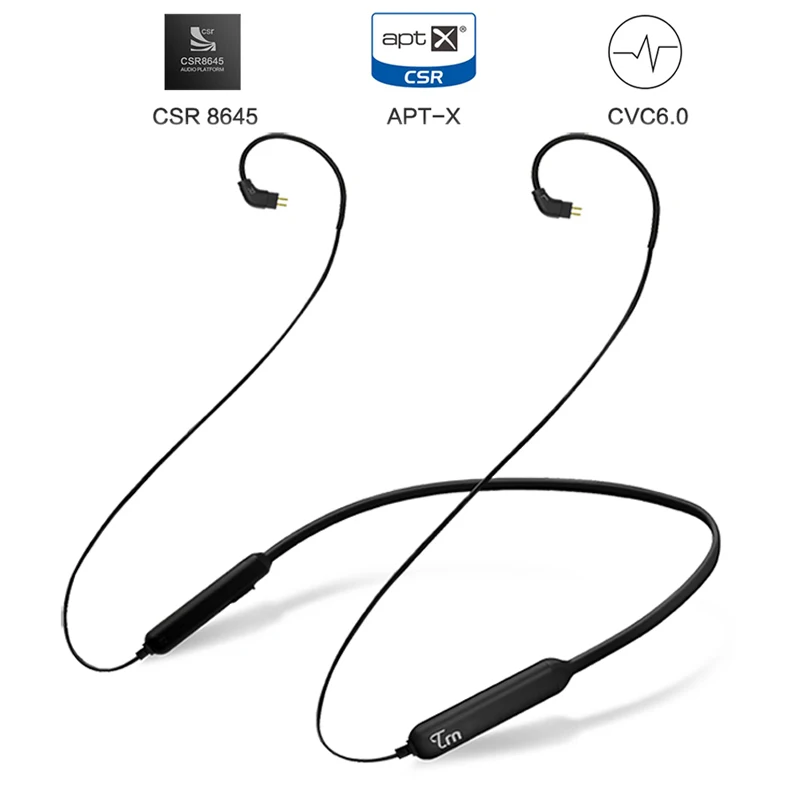 Роскошный HB1 беспроводной Bluetooth кабель HIFI наушники MMCX/2Pin/IE80 разъем Поддержка APTX для TRN V80/IM1 AS10 EBX M6