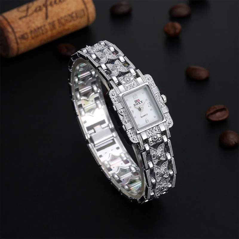 Женские наручные часы из нержавеющей стали кварцевые Brife Style Брендовые Часы Soxy