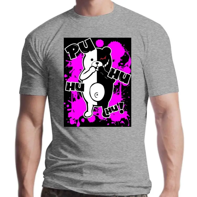

New Monokuma Danganronpa Men's Tshirt Vintage Tee Shirt Crewneck Tee Shirts Pure Cotton Summer Clothes