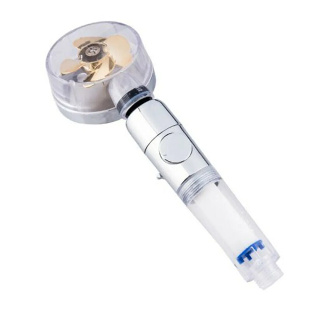 

Bath Shower Head High Pressure 360 Degrees Rotating With Small Fan Rainfall Shower Head Bathroom Accessories