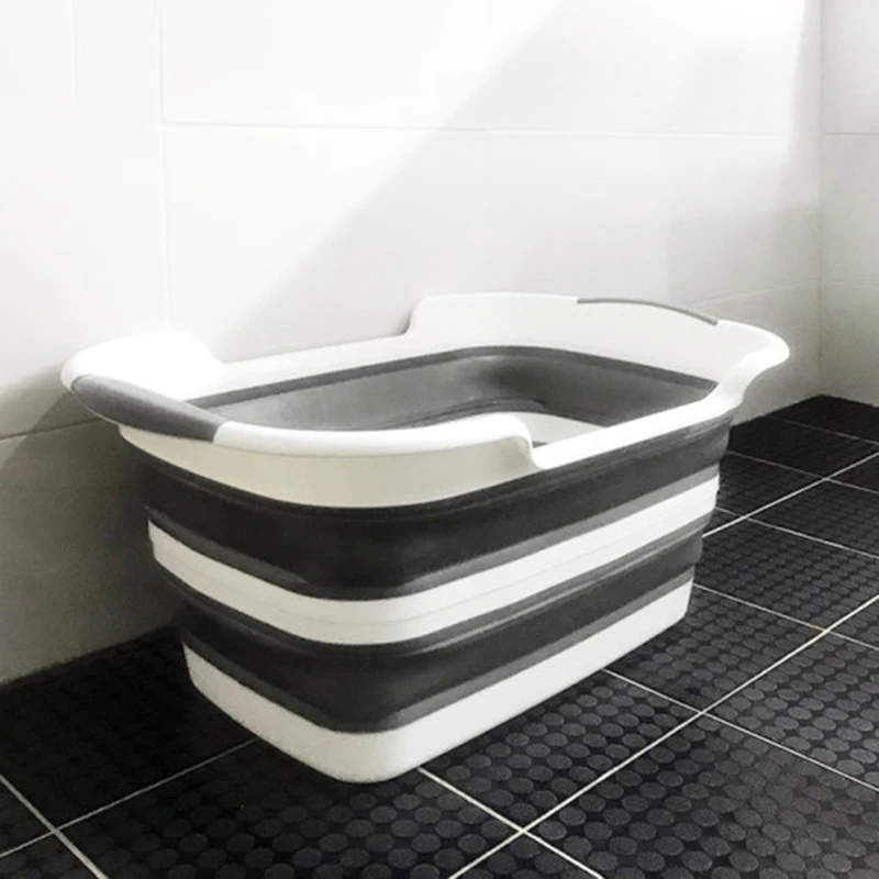 

Portable collapsible bathtub baby bath portable silicone capacity wash storage non-slip dog tub foot bath tub hot tub