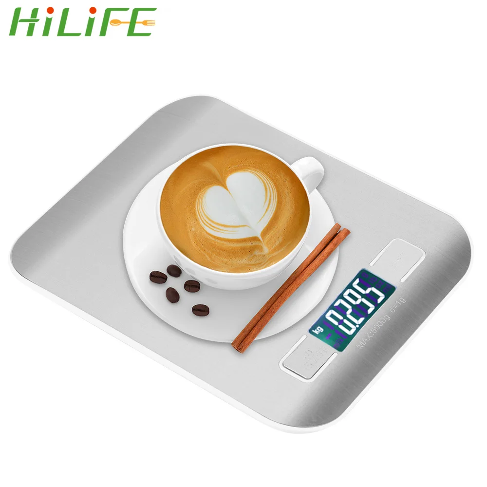 

HILIFE для взвешивания пищевых продуктов весы Кухня гаджет баланс измерительный инструмент 5/10 кг Кухонные мини-весы Кухня весы Нержавеющая с...