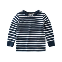 2021 new designer baby t shirt striped children clothes long sleeve toddler girl boys clothing