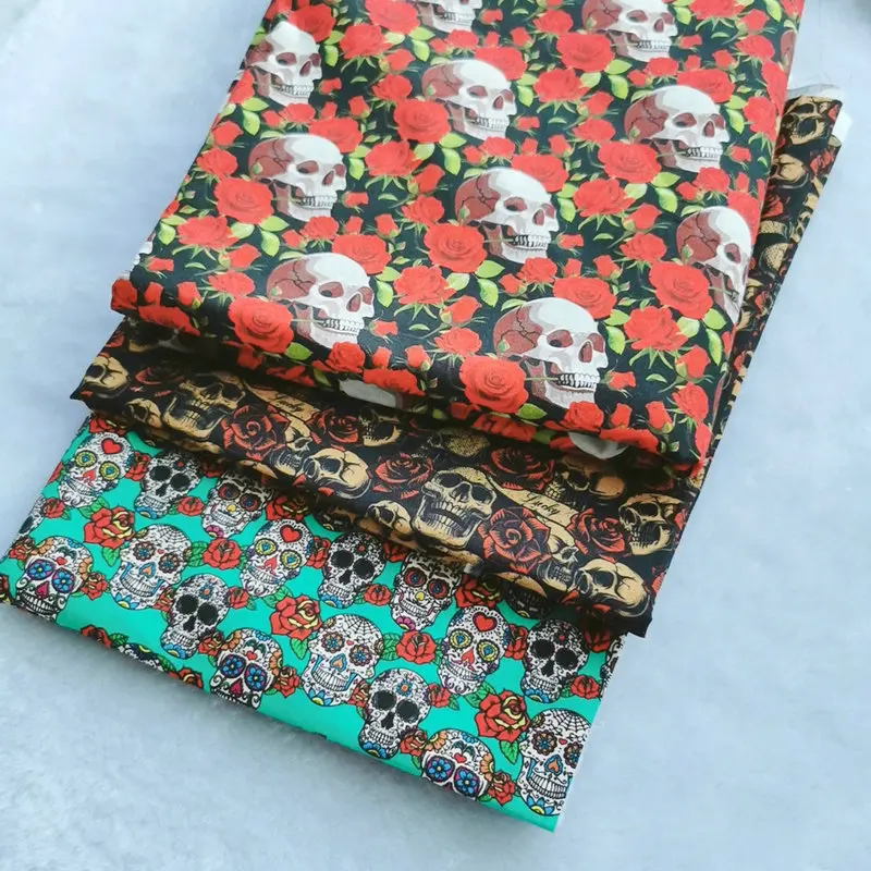 Череп мультфильм ткань сделай сам материал для шитья детские тканевые сумки