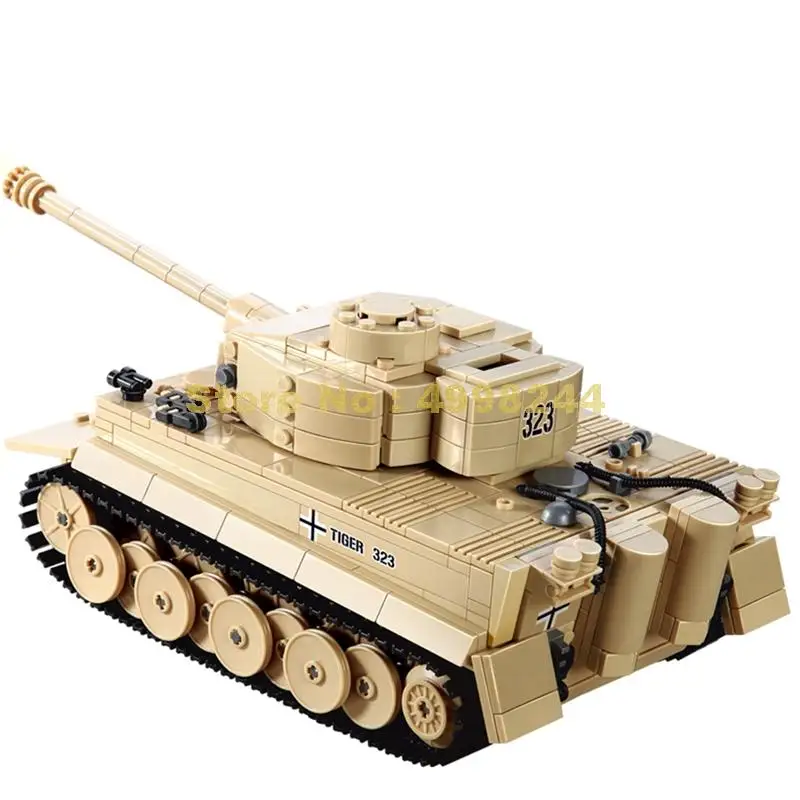 995 шт. века Военная Униформа panzer немецкий Король тигр бак Строительные блоки 1
