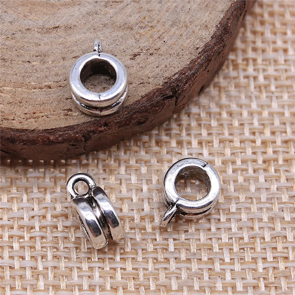 

20Pcs 9x7x4mm Beads Bails Antique Jewelry Making DIY Handmade Craft