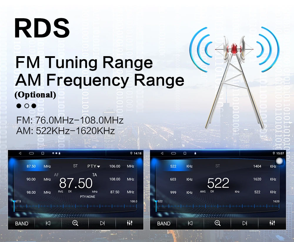 Автомобильное радио 2 Din Android GPS навигация автомобильное стерео 7 "Wifi Bluetooth RDS IPS DSP