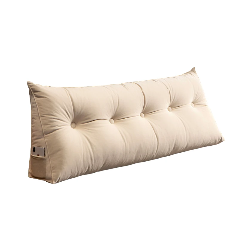 Нордическая прикроватная Подушка для спальни бархатная диванная треугольная