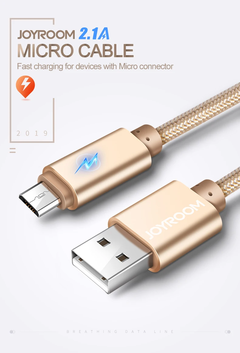 Joyroom, Micro USB кабель, быстрая зарядка, USB кабель для передачи данных, шнур, зарядное устройство, Microusb кабель для samsung, Xiaomi Redmi, Android, Microusb, 1 м