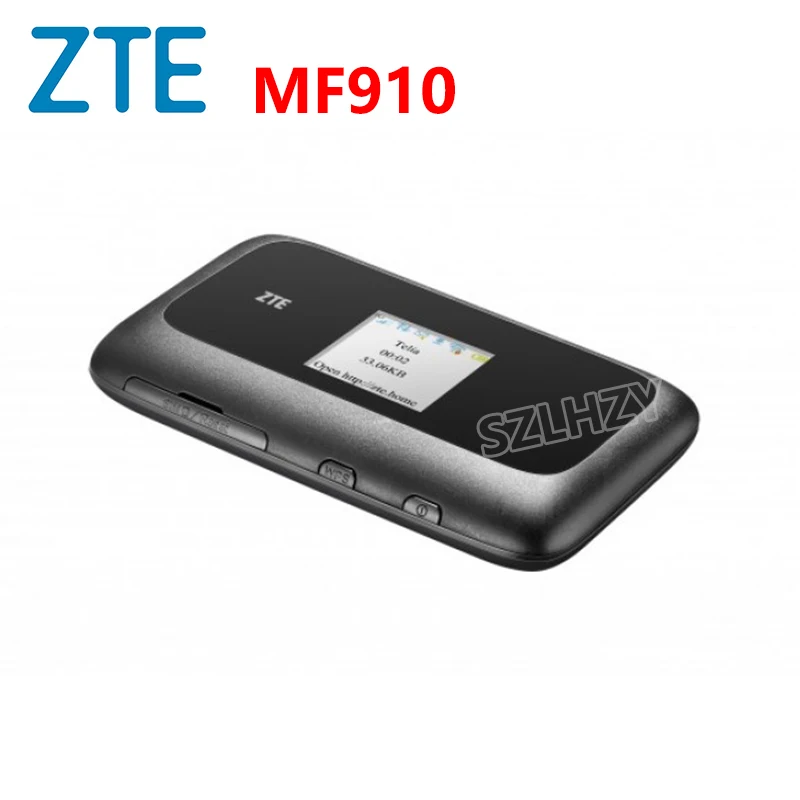 Б/у 4G Роутер zte разблокированный MF910 MF90 Мобильная точка доступа Карманный Wifi+ 2 шт антенна слот для sim-карты 2300 мАч батарея PK huawei E5573