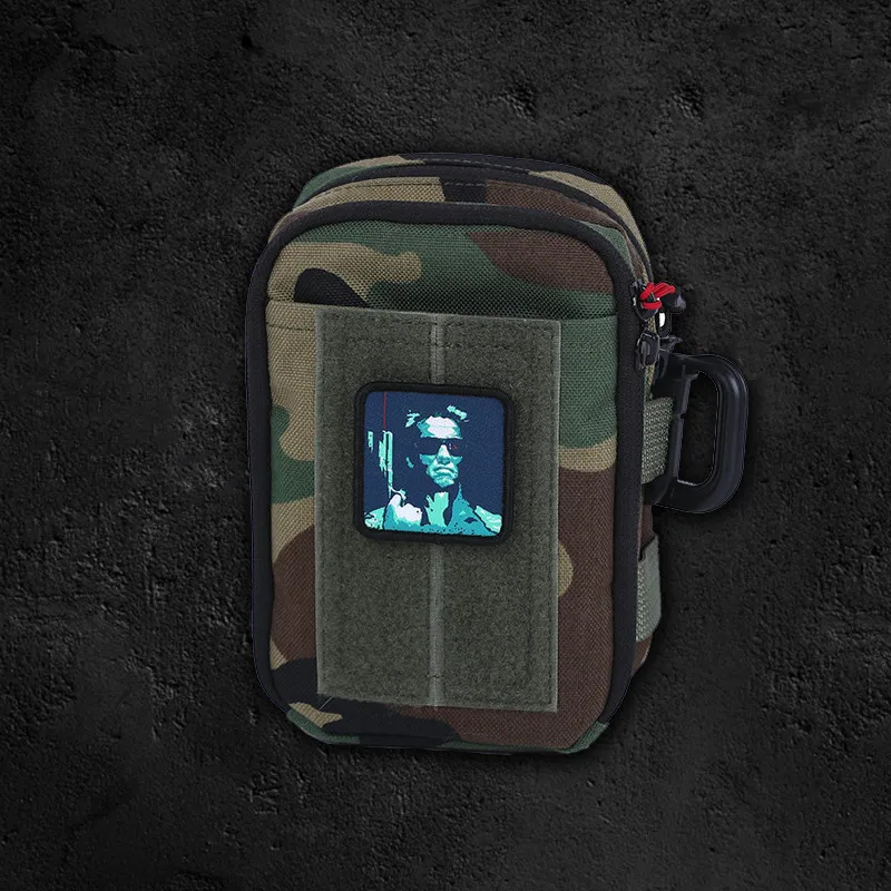 Персонажа из фильма T 800 будущее воин заплата вышивки плетения липучки повязки