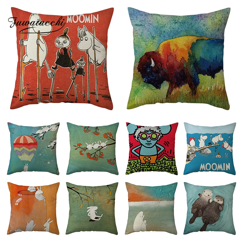 Наволочка для подушки с изображением собаки Мультяшные животные | Дом и сад