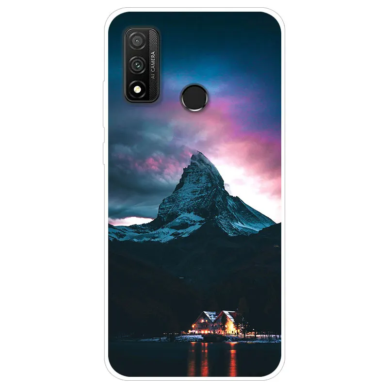 Чехол для Huawei P Smart 2020 силиконовая Мягкая задняя крышка чехол телефона защиты 6 21