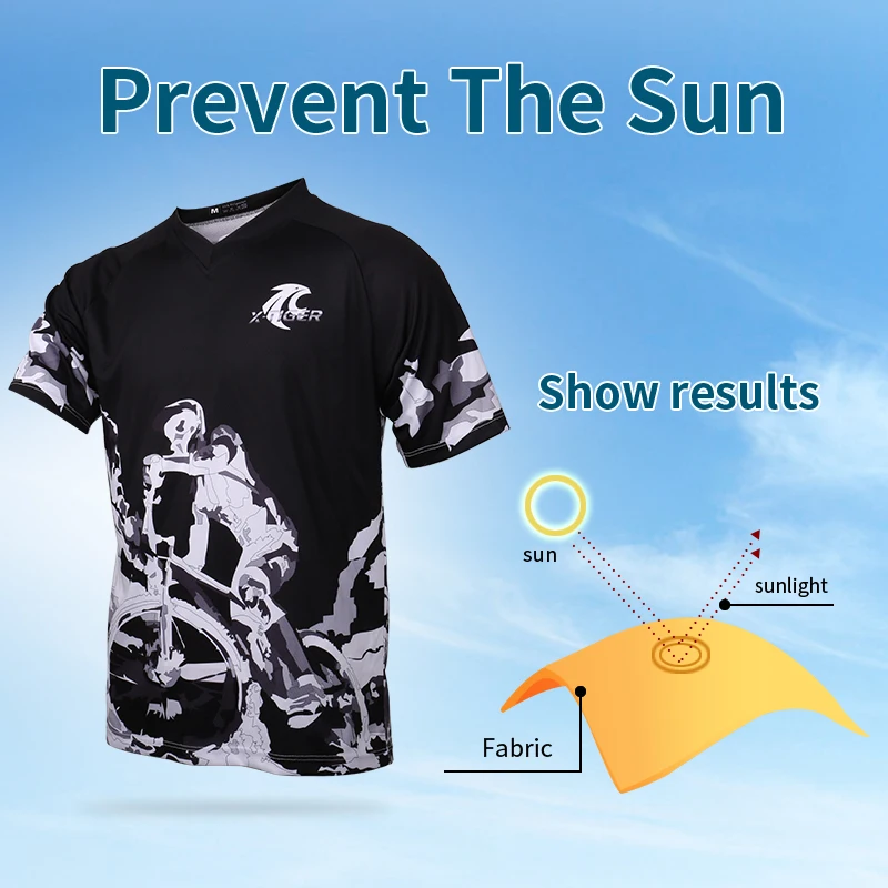 Футболка X Tiger с коротким рукавом для горного велосипеда майка мотокросса