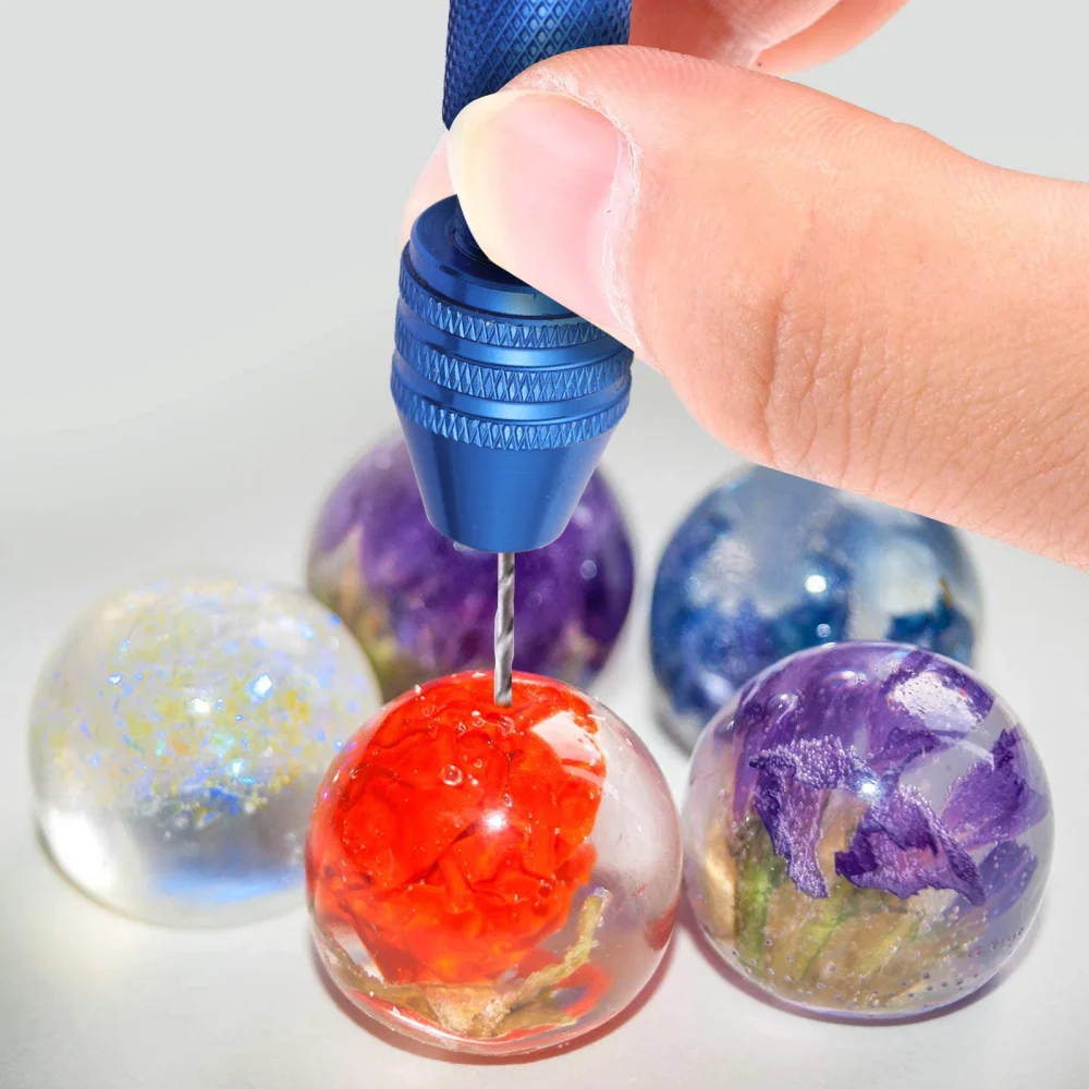 

76 Pcs Mini Precision Pin Vise Hand Drill Woodworking Drilling Rotary Tools