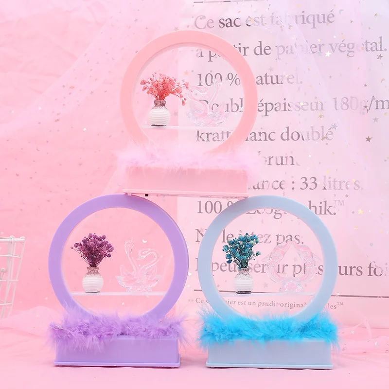 Цветы Музыка ночник креативный подарок на день Святого Валентина мультфильм