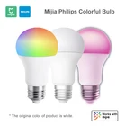 Оригинальная умная лампа Mijia Philips 220 - 240 в E27, цветсветильник, Wi-Fi, приложение Mi Home, дистанционное управление, светодиодная лампа, умная шаровая лампа