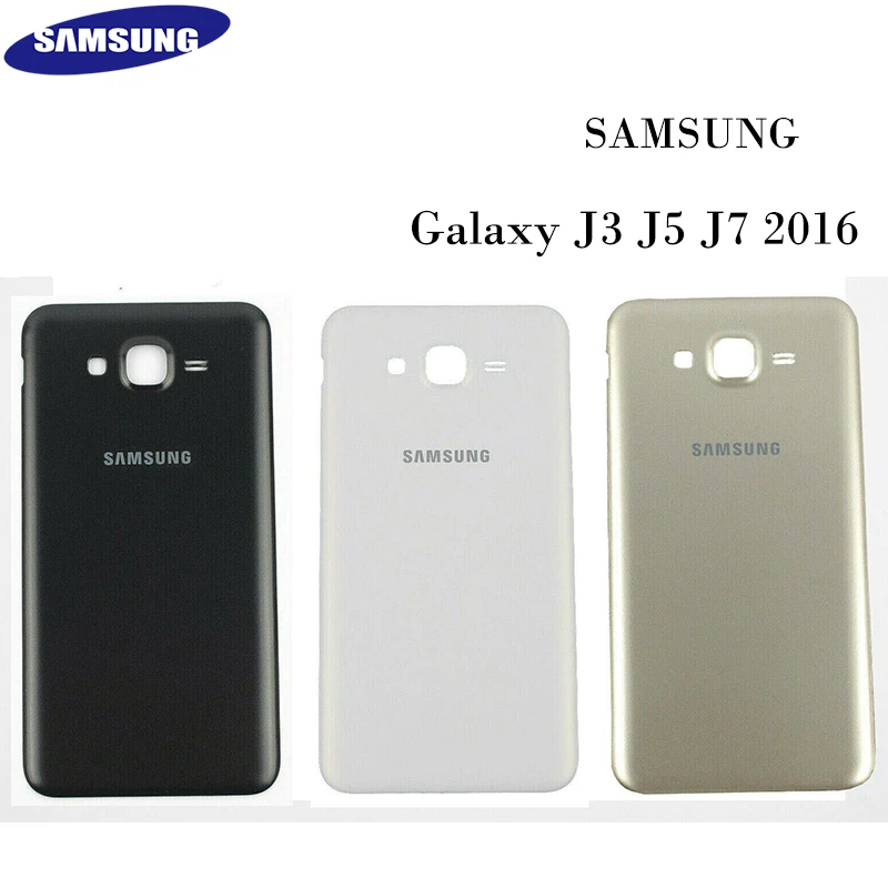

Original Samsung Galaxy J3 J5 J7 2016 j310 j510 j710 Glass Housing Battery Back Cover Rear Door Case Replacement Part Free Tools