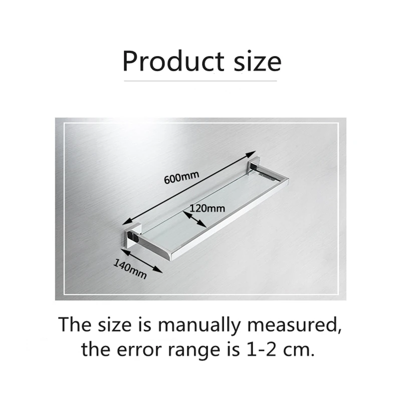 

Bathroom Pendant Set 304 Stainless Steel Glass Shelf Bathroom Storage Rack Shower Accessories Corner Shelf Bathroom Organizer