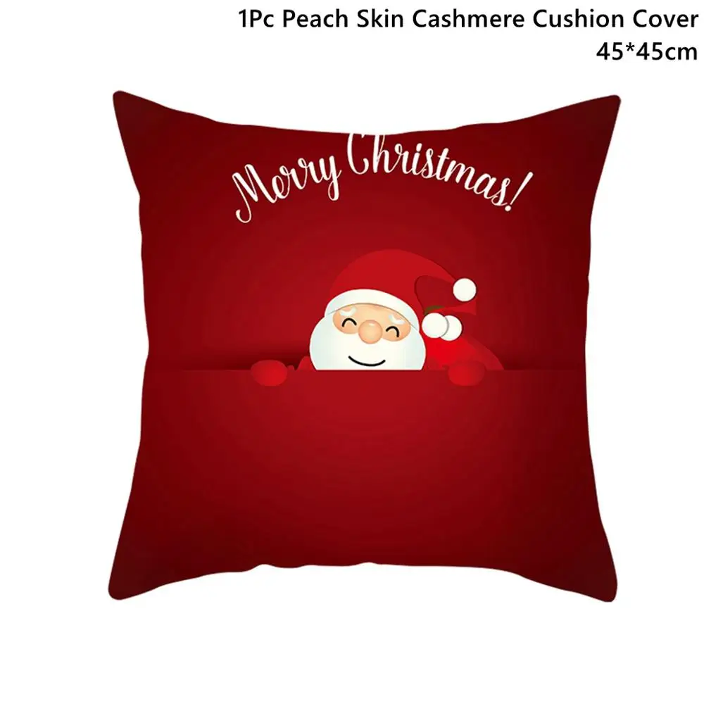 Xmas Pillowcase 10 CHZLL съемные рождественские наклейки, украшения, Санта-Клаус, олень, Декоративный Рождественский Декор для дома, Санта-Клаус, Noel, Декор - Цвет: Xmas Pillowcase 10