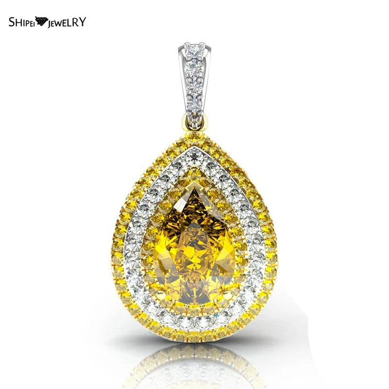 Женское Ожерелье-капелька Shipei рубиновое ожерелье из стерлингового серебра 925