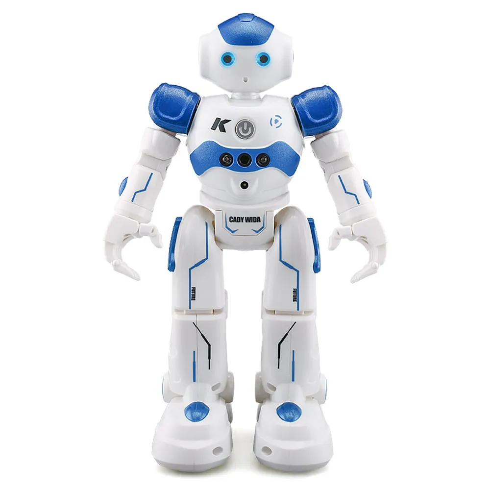 JJR/C JJRC R2 Зарядка USB Пение Танцы Жест Управление RC Робот Игрушка Синяя Розовая Для Детей Подарок Для Детей - Цвет: R2 Blue
