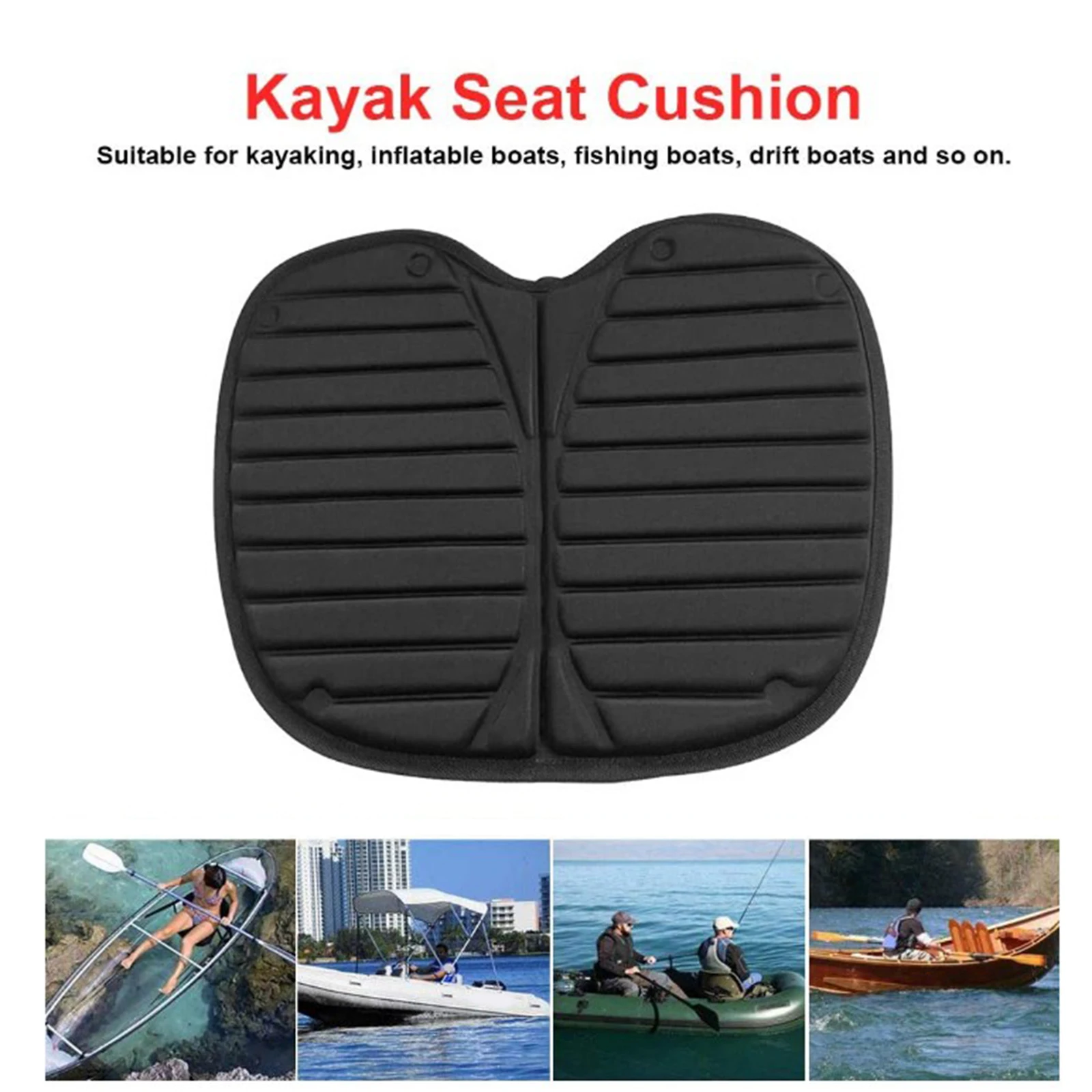 

Kayak Seat Cushion, Comfortable Seat Cushioning Pad for Kayak Canoe Fishing Boat, Waterproof Fishing Seat Pad