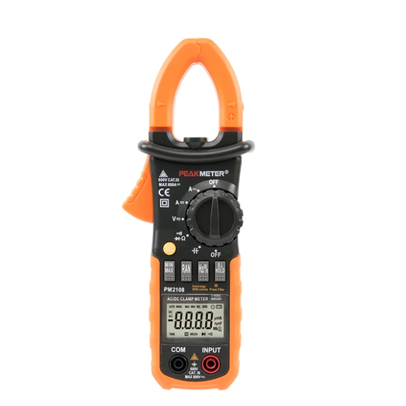 Peakmeter PM2108 PM2108A цифровой токоизмеритель переменного/постоянного тока 400A 4000