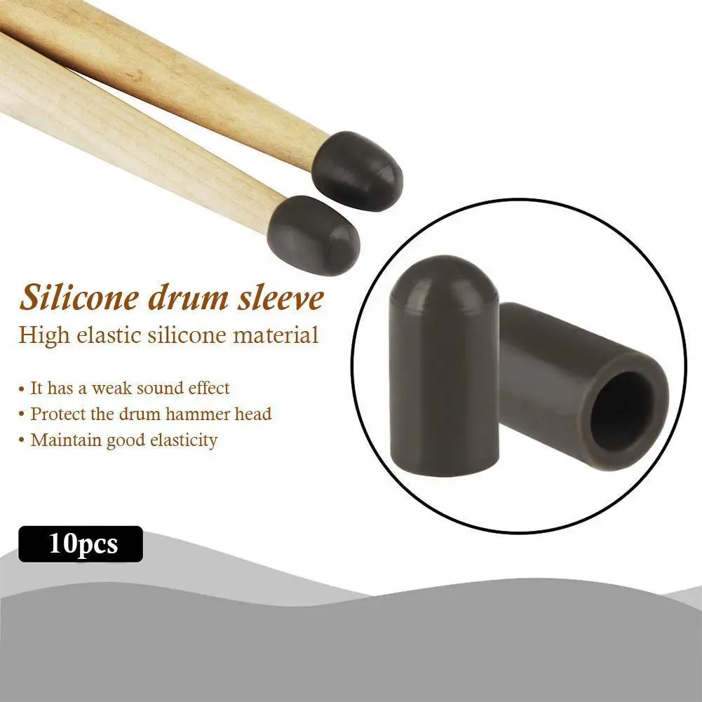 Барабанная палочка силиконовые головки портативный барабанный набор барабанных