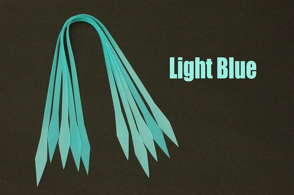 Light Blue Tigofly 20 шт./партия рыболовные Силиконовые юбки DIY SpinnerBait Buzzbait кальмары резиновые приманки с крючками делая Стример Летать связывая материалы - Цвет: Light Blue