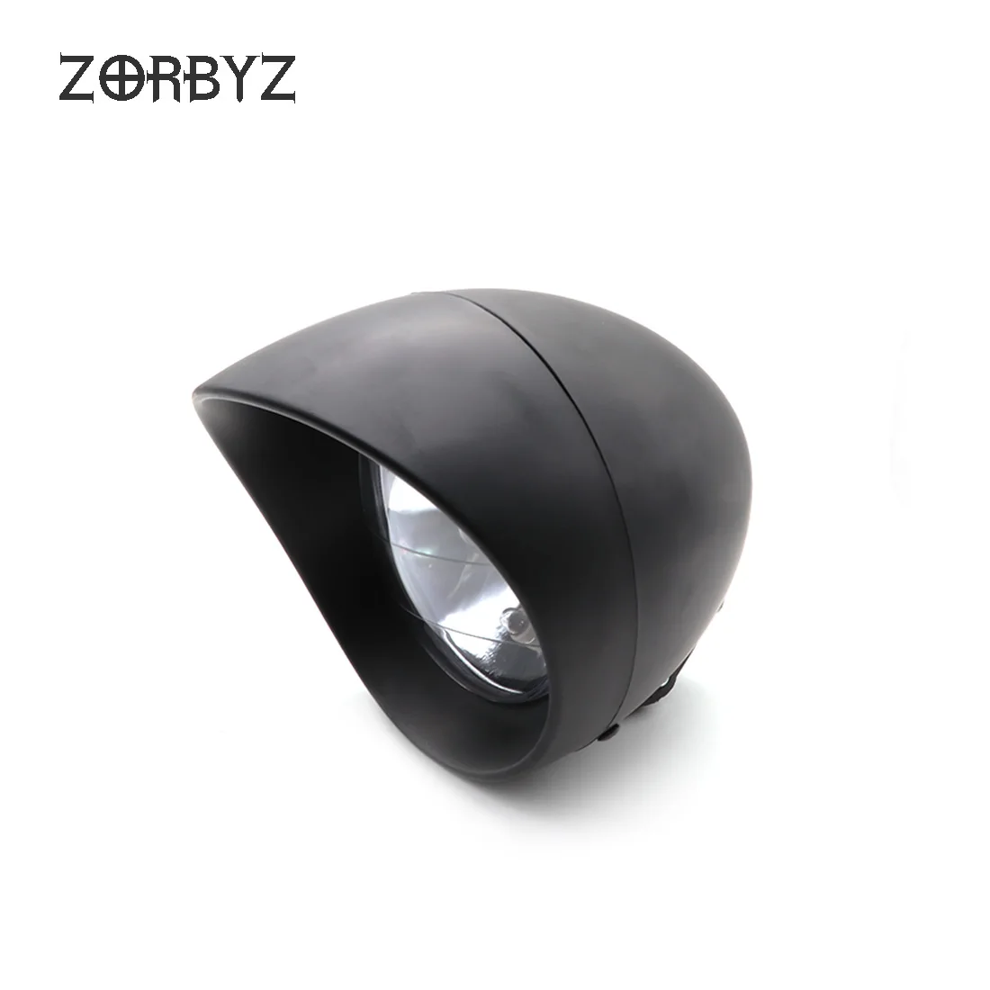 ZORBYZ мотоцикл 6," Хром ABS Пуля Передний светильник головной светильник подходит для Harley cruise Honda Steed Shadow