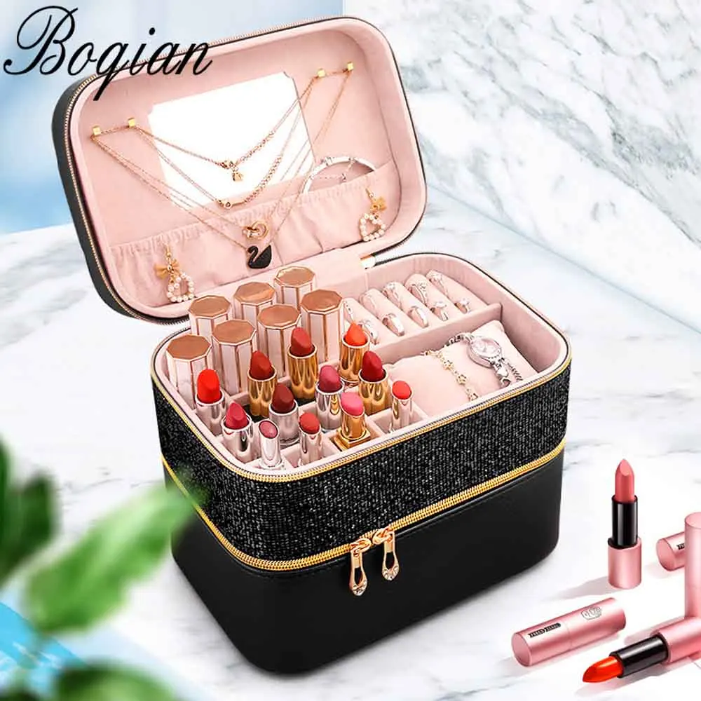 Косметичка из искусственной кожи для женщин вместительный Модный