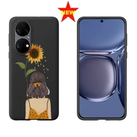 sunflower girl phone case for huawei p20 p30 p40 pro honor mate 7a 8a 9x 10i lite