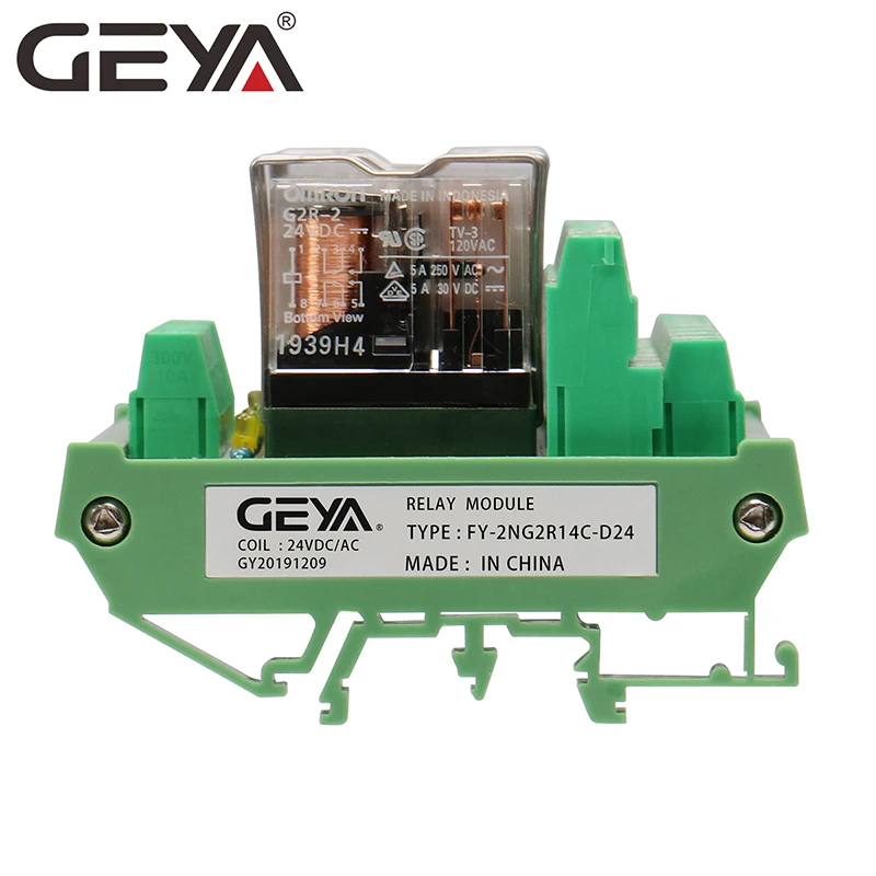 GEYA 2NG2R DPDT реле 14 канальный релейный модуль 2NO 2NC Omron ПЛК 12V 24V AC/DC | Обустройство дома