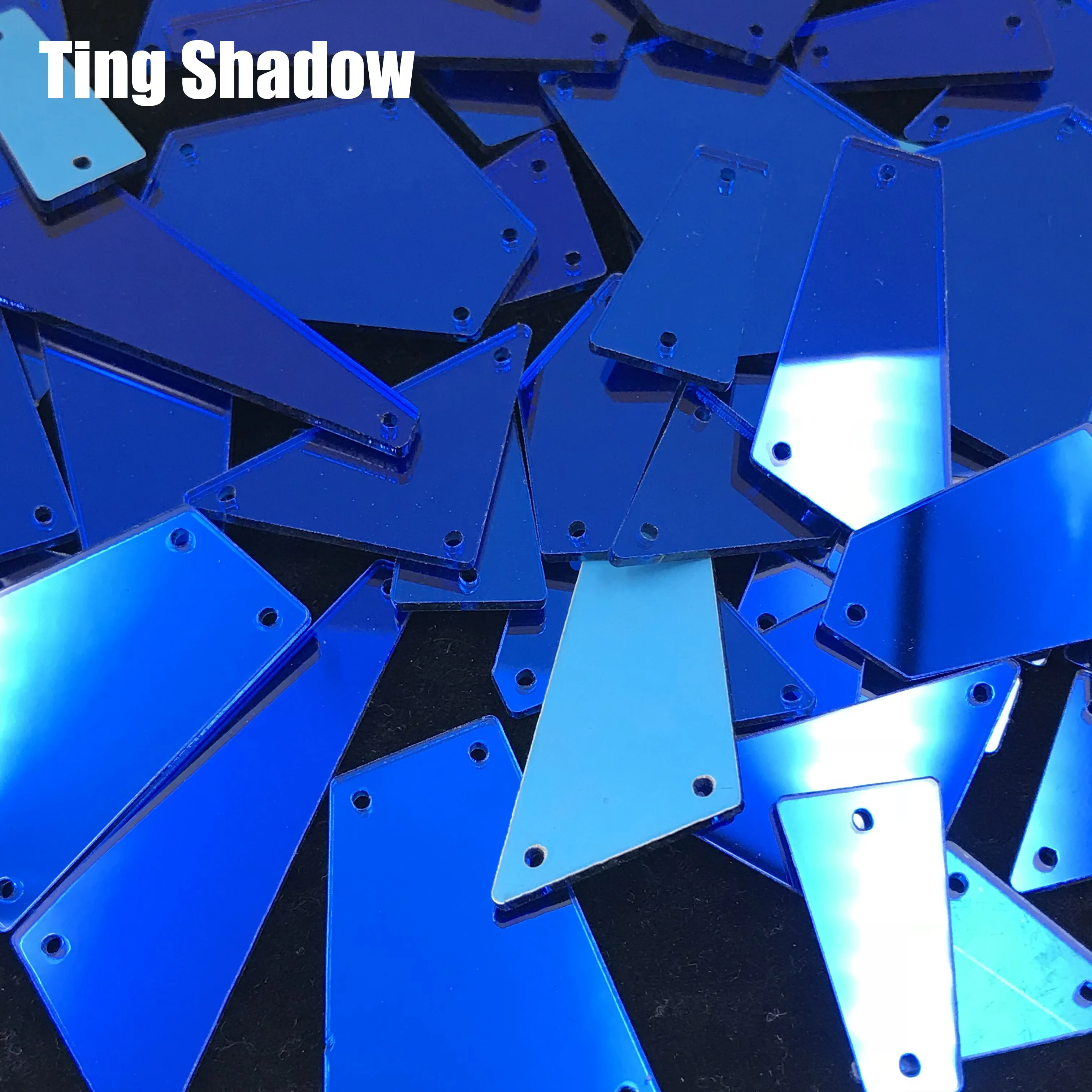 Смешанный размер 50 шт розовый желтый синий акриловое зеркало пришитое Стразы