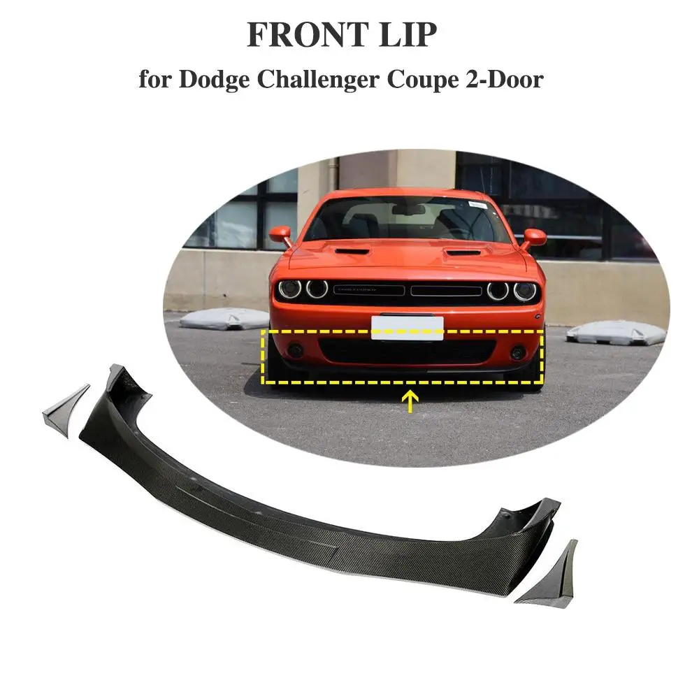 

Передний бампер подходит для GT TA Dodge Challenger 2017-2018 губа переднего бампера из углеродного волокна