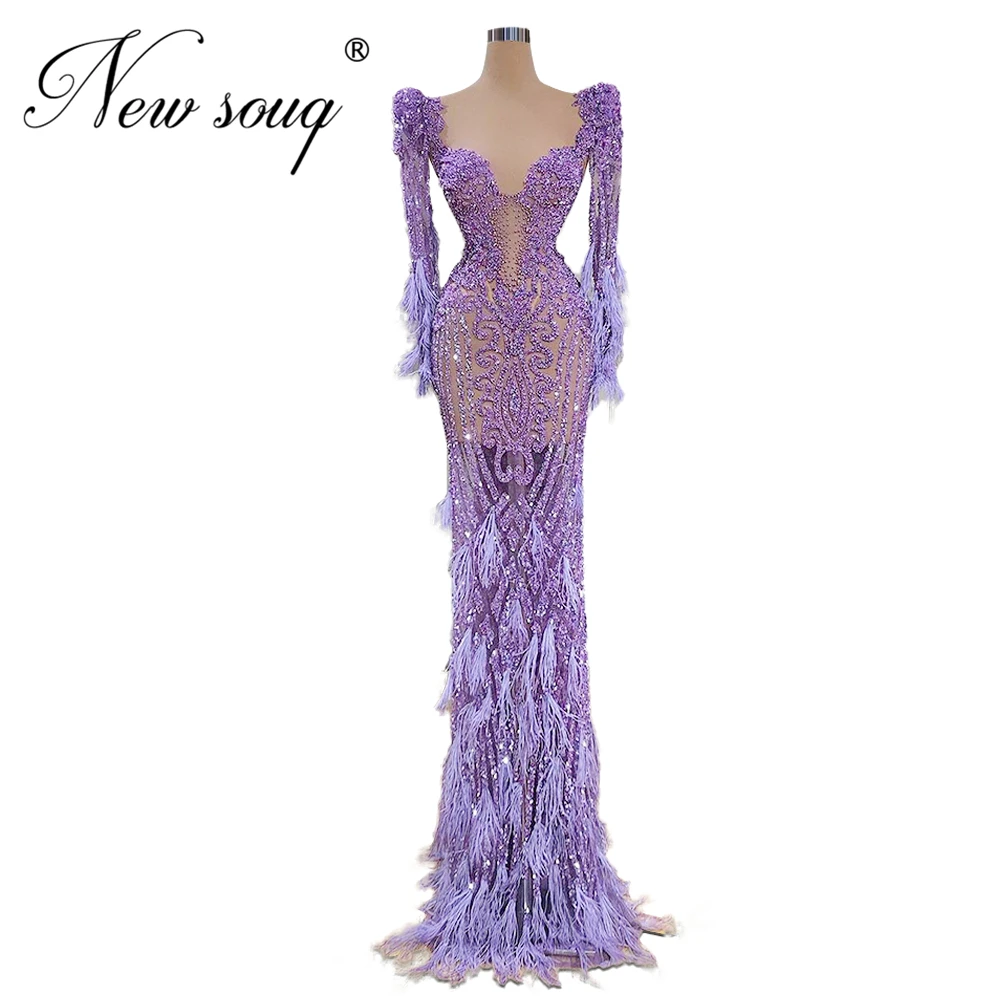 Блестящее официальное платье принцессы с бисером Саудовский арабский