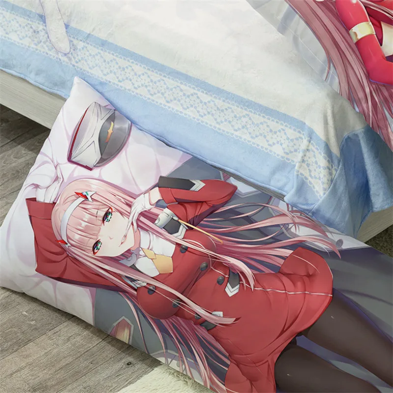 Anime DARLING in the FRANXX Pillow Case Cosplay Dakimakura Kawaii Cartoon Prop Men Women Costume Accessories