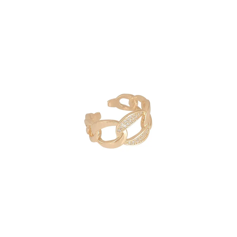 

2021 new hot selling Summer Fashion gold diamond Wave Rings For Women Stone Ocean Beach Ring Female birthday present Jewelry