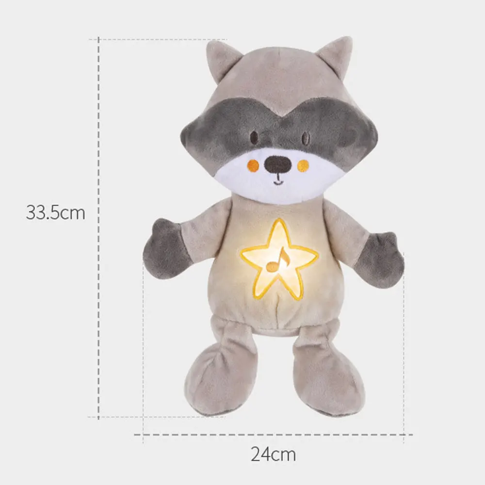 Детская плюшевая игрушка для сна звуковые машинки подарок ребенка ночник