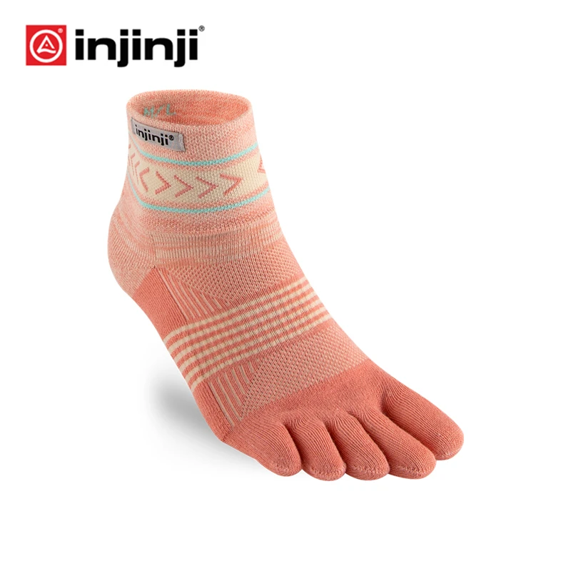 Injinji женские короткие носки для бега быстросохнущие дышащие спортивные COOLMAX