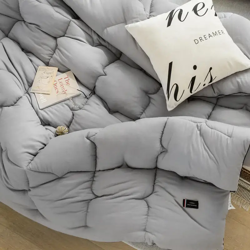Элегантное и легко Стираемое шелковое плотное одеяло мягкое и гладкое одеяло для сна обеспечивает хороший сон, чтобы обеспечить качественную жизнь