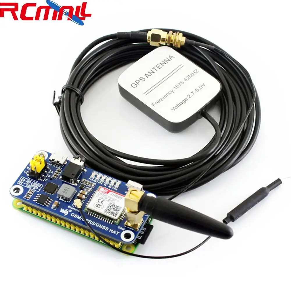 SIM868 GSM GPRS GNSS Bluetooth 3,0 шапка для Raspberry Pi 2B/3B/Zero W Поддержка SMS Телефонный звонок CP2102 UART WS0005