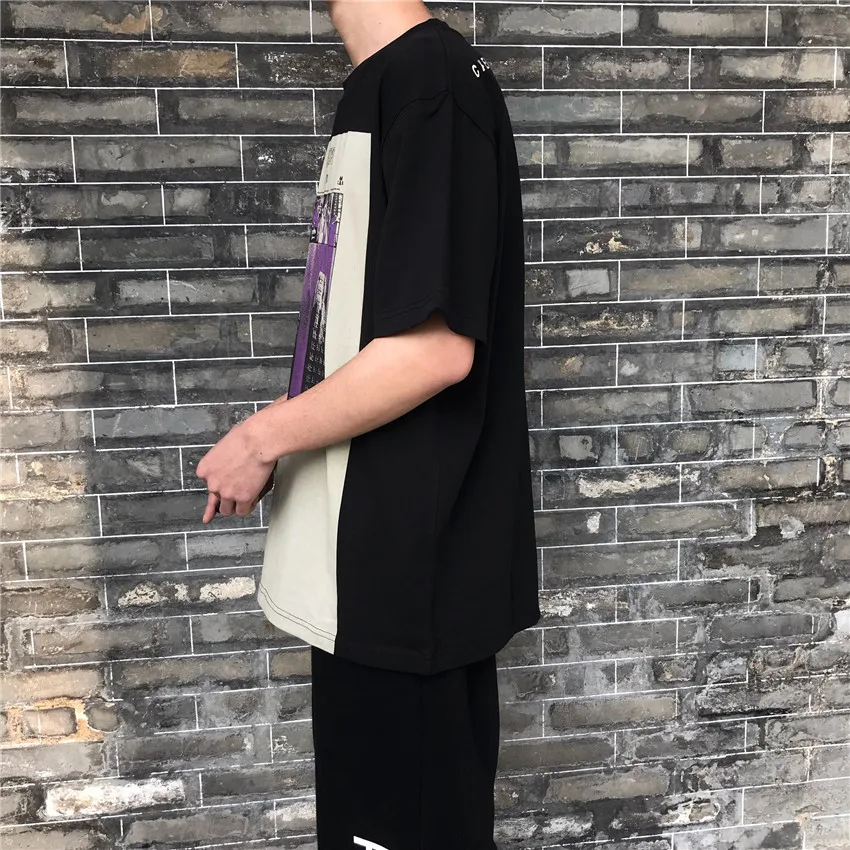 Мужские и женские футболки серая длинная футболка с надписью Cavempt топы коротким