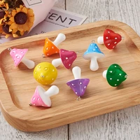 30 48pcs colorful mushroom resin charms cute small pendant for handmade earrings necklace keychain diy jewelry making gift