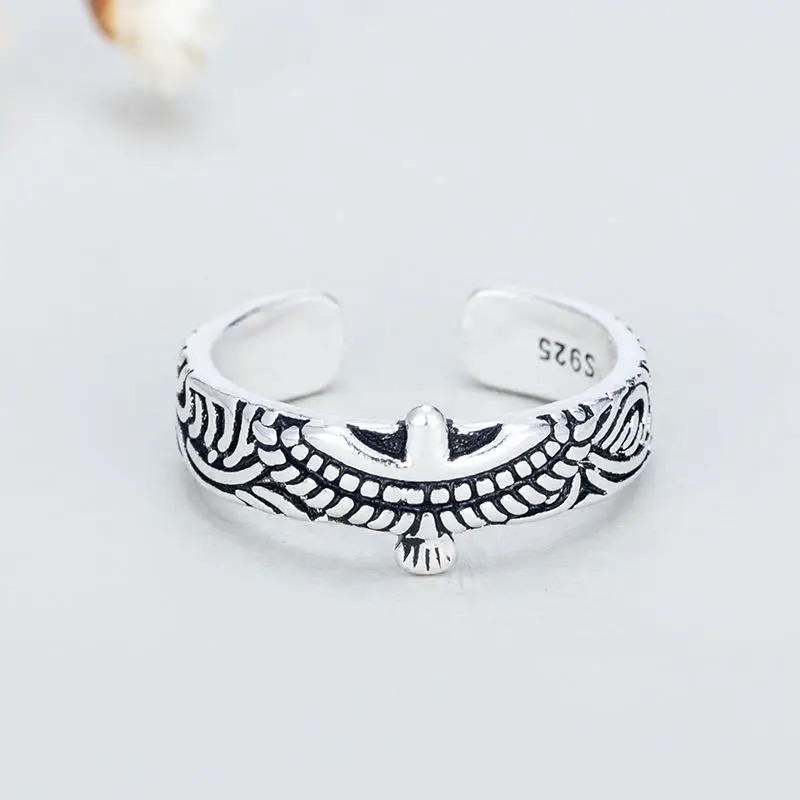 

Retro Animal Eagle Wing Ring Women's Opening Ring Fashion Punk Hip Hop Party Jewelry Cocktail Ring Anniversary Birthday Gift