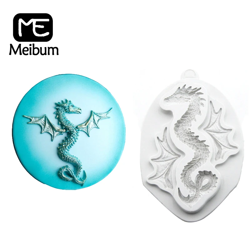 Meibum змея Дракон аниме модель помадка форма для торта День рождения шоколадные