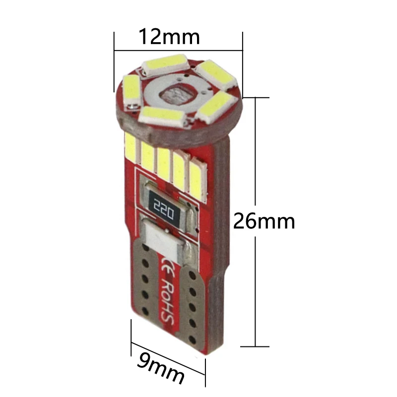 Лампы Gfoloza светодиодсветодиодный W5W 168 194 T10 4014 15-SMD 10 шт. лампы для освещения салона