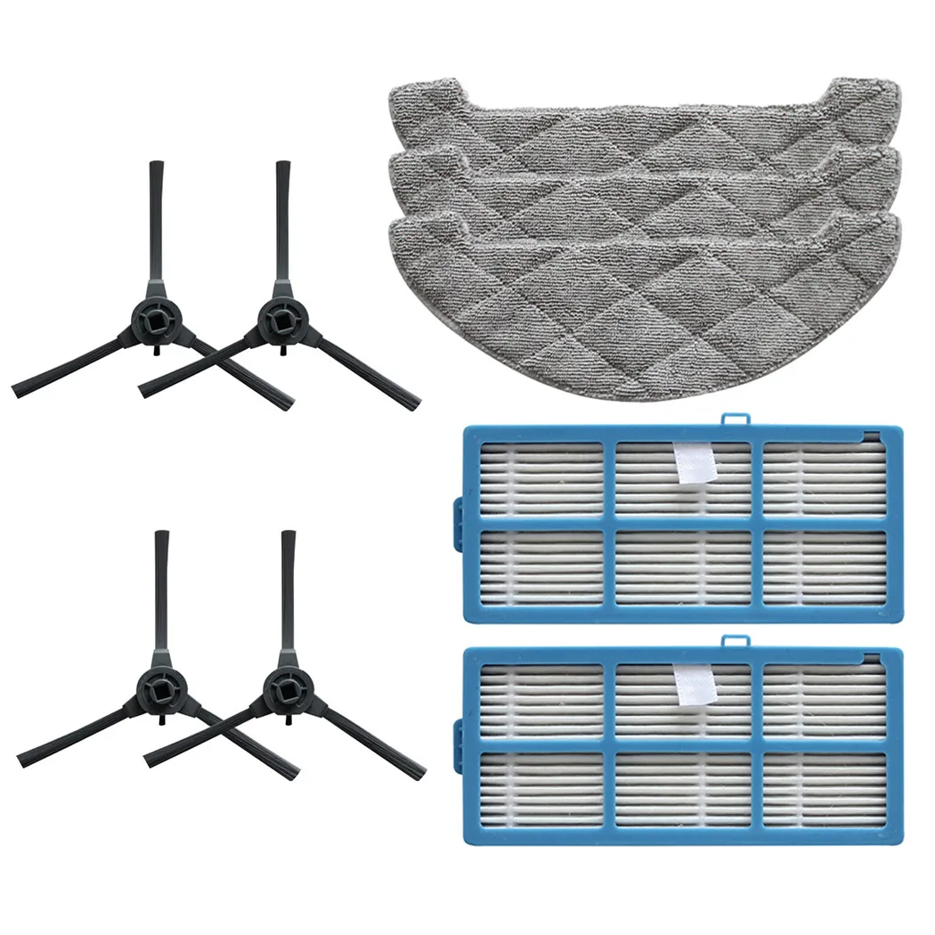 

Suitable For Proscenic 850T Sweeper Accessories 2 Filters + 3 Rags + 4 Side Brushes For Cleaning Drop Shipping